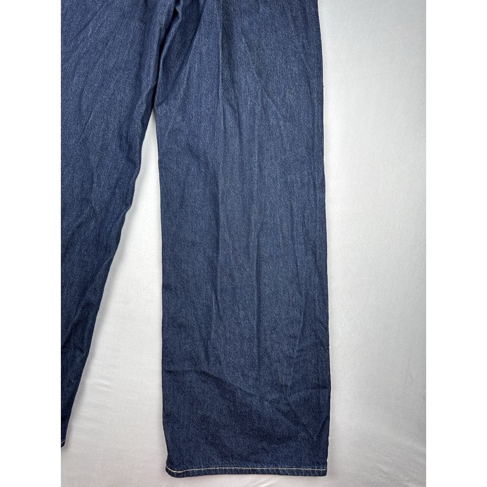 Levi's Cinch Baggy Wide Leg Jeans Dark Wash Denim 24x31 Relaxed High Rise - Picture 8 of 15